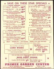 Primex Garden Center Glenside PA Star Specials Mower Sale Flyer