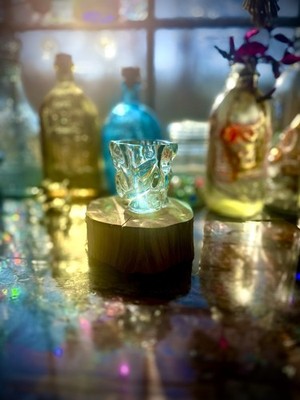 PartyLite Glacier Lights Glass Candle Holder 3'' votive tealight holder P7657