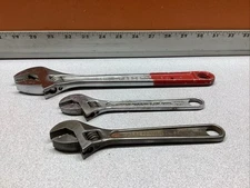 Vintage Crescent Tools 10” & (2) 6” Forged Crestoloy Adjustable Wrench  USA 🇺🇸
