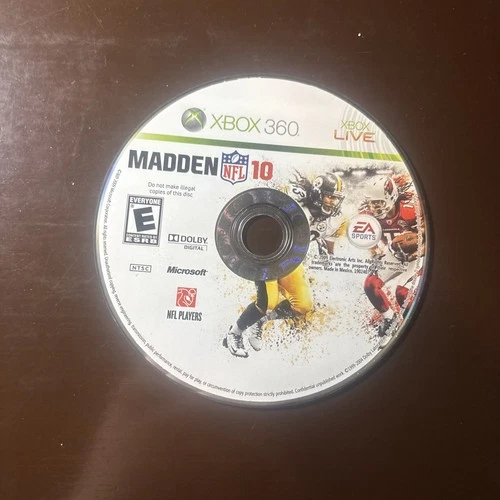 Madden NFL 10 (Microsoft Xbox 360, 2009) Disc Only