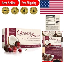 Hard to Find - Queen Anne Dark Chocolate Coconut Cordial Cherries – 6.6 oz Box
