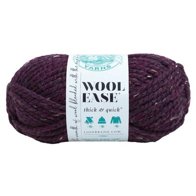 Acrylgarn Lion Brand Wool-Ease Thick & Quick Grünkohl 21,59x9,53cm, Raisin