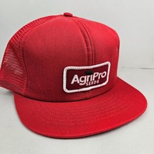 Vintage USA MADE Swingster Agripro Farm Patch Trucker Hat Snapback Cap