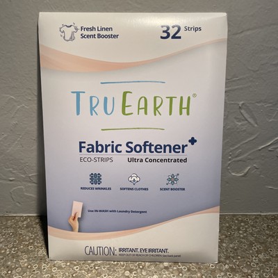 Tru Earth Fabric Softener+ Eco Strips Ultra Concentrated Fresh Linen Scent 32ct