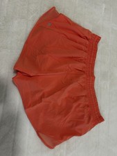 Lululemon Athletic Shorts Orange Lightweight Elastic Waist Activewear