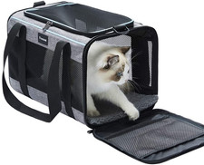 17.5X11X11 Inches Cat, Dog Carrier for Pets up to 16 Lbs, Soft-Sided Cat Bag Ani