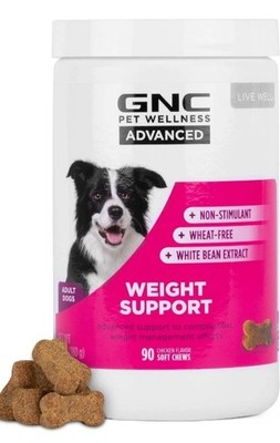 GNC Pets Advanced Weight Support Dog Supplement Soft Chews 90