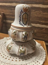 French Country Hand Painted Ceramic Lamp Parts