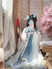   TangDynasty Hanfu Set Women Printed Skirt Han Element Chinese Costume DailyWear