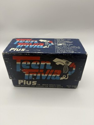 Vtg Teen Trivia Plus 1984 Vintage Game Cards In Box 80s Family Fun Nostalgia