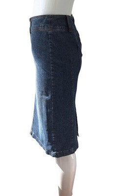 Vntg Gianfranco Ferre Jeans Denim Skirt Cotton + Stretch size 38