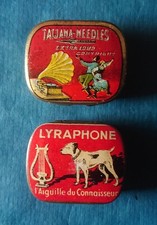 Grammophon Nadeldose, Werbedose, Blechdose