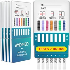 5 x Aydmed Expert 7-in-1 Rapid Drug Test Dip Cards | Urine Drug Tests Kit | Test
