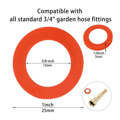 100 Stück Arandelas De Goma Para Manguera Jardin Resistente Ajuste Estandar 3/4 - Bild 2 von 12
