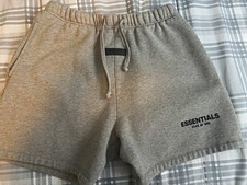 Essentials Fear of God Men's Gray Fleece Drawstring Shorts M 7" Inseam