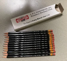 Vintage L. & C. HARDTMUTH KOH-I-NOOR Koh-I-Thin 666 No.3 Pencils (One Dozen)