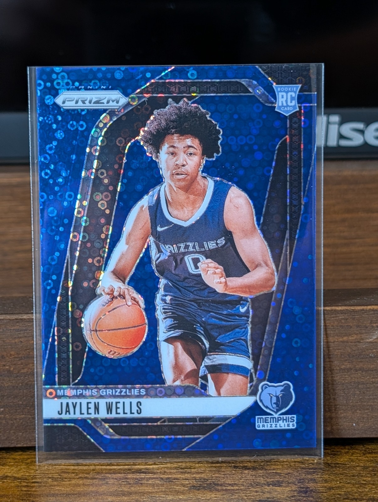 2024-25 Panini Prizm - Jaylen Wells #239 Blue Fast Break Prizm /150 (RC)