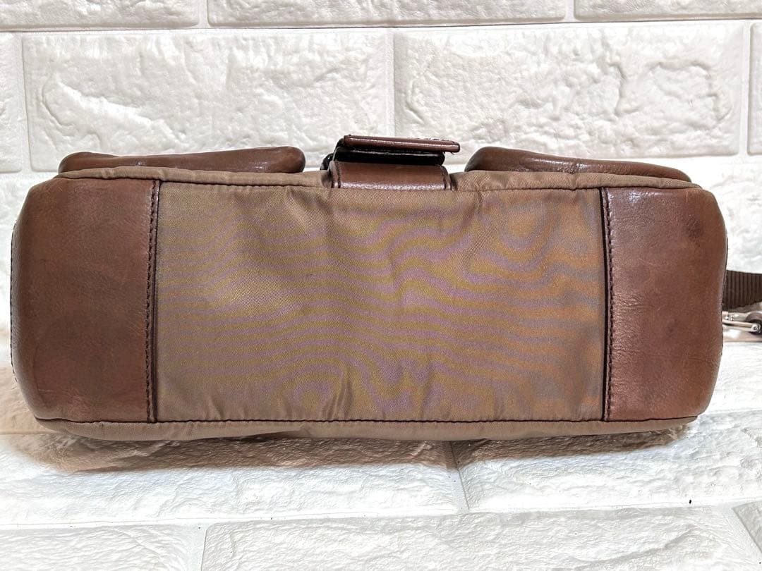 PRADA Shoulder Bag Belt Motif Triangle Plate thumbnail 10