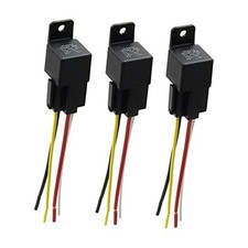 40 Amp 48V DC SPST Relay Socket - Waterproof 4 Pin Relay Harness Plug,