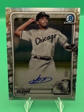 Lency Delgado 2020 Bowman Chrome Auto Refractor /499 White Sox