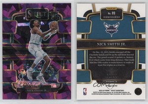 2023 Select Concourse Purple Cracked Ice Prizm /99 Nick Smith Jr #89 Rookie RC