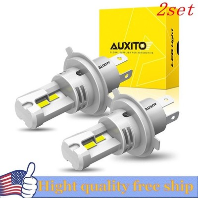 4X AUXITO Combo H4 9003 LED Headlight Kit bulb High Low Beam Super White 80000LM