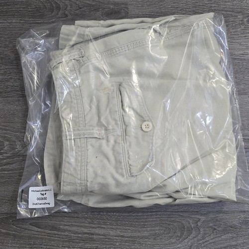 VTG Polo Ralph Lauren Bermuda Chino Shorts Drawstring Talon Zip Flap Pockets 35 - Picture 15 of 15
