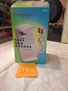 Toastmaster Tall Can Opener & Knife Sharpener model 2249 Cookin' In Style NEW
