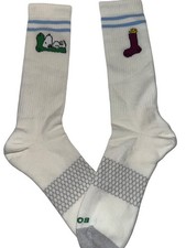 Bombas Socks x Peanuts Snoopy Woodstock Long Crew White XL Size 13 -17 Unisex
