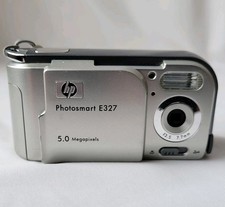 HP Photosmart E327 Digital Camera 5.0MP Silver Tested and Working 