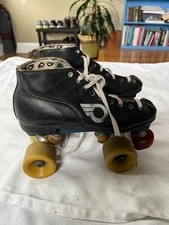 Vintage Oberhamer Quad Roller Skates Rannalli Wheels Plates Retro Derby