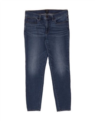 J. CREW Damen Mid Rise Skinny Jeans W29 L27 Blau Baumwolle BK01