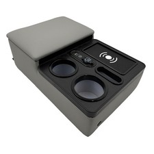 Car Armrest Box Cup Phone Holders Usb Port Truck Center Console Organizer Gray Car Armrest Box Cup Phone Holders Usb Port Truck Center Console Organizer Gray
