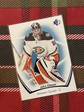 John Gibson “BLUE” 2021-22 UD SP (Ducks) (B15-107)