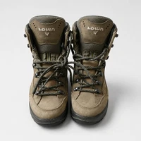 Lowa Renegade GTX Mid hiking boots with a waterproof Nubuck Leather Upper.