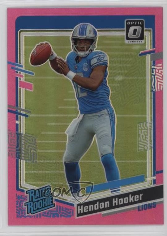 2023 Panini Donruss Optic Rated Pink Prizm Hendon Hooker #234 Rookie RC 0m89