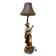 Rivers Edge Products Floor Lamp 64 Inch Tall 100 Watt Western Cowboy