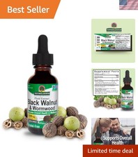 Promote Overall Health with Nature's Black Walnut  Wormwood 2000mg Supplement