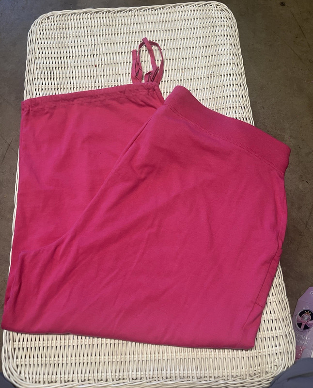 Cato Woman Women’s Pink Solid Pants Drawstring Pockets Cotton Polyester  18/20W