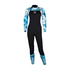 Aqua Lung Jumpsuit Hydroflex 3/2mm Lady - Black Print Light Blue