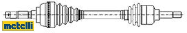 Metelli 17-1170 Antriebswelle Gelenksatz FüR Nissan-image