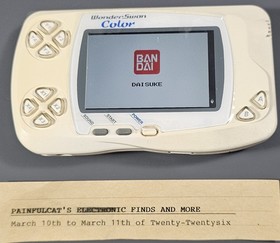 WonderSwan Color IPS Backlit - Fully Recapped - Glass Screen - Inuyasha Bundle