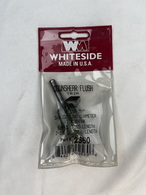 Whiteside Router Bits 2560 Down Shear Flush Trim Bit with 3/4-Inch Cutting Diame