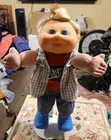 cabbage patch kid OAA Boy Doll 2011 14" Blonde Hair Blue Eyes Freckles Preppy