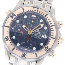 Orologio Uomo Automatico Omega Seamaster 300 Cronografo 2296.80 Quadrante Navy_942840