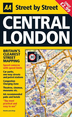 AA Central London Map (AA Street by Street) - AA Publishing