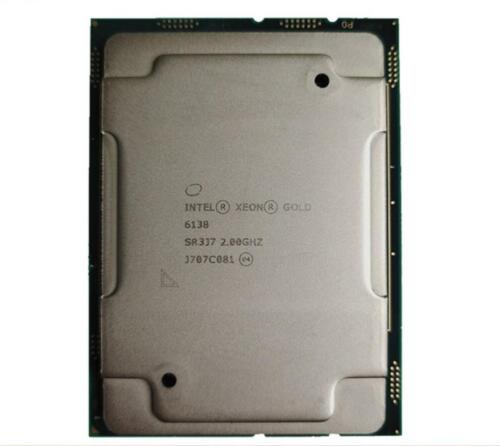 Intel Xeon Gold 6138 Server LGA3647 1.8Ghz 20 Cores 40 Threads Offcial Version