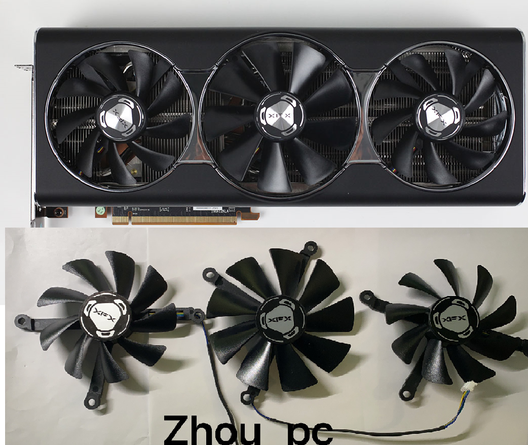 GPU Replacement Cooler Cooling Fan For XFX RX 5700XT 5600xt Thicc