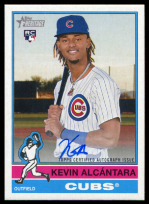 2025 Topps Heritage Kevin Alcantara Real One On Card Rookie Auto