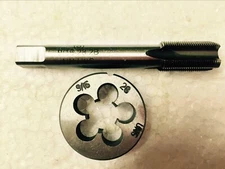 1pcs 9/16-28 tap  + 1pcs 9/16-28 die ,UNS British US made right hand taper  (S)